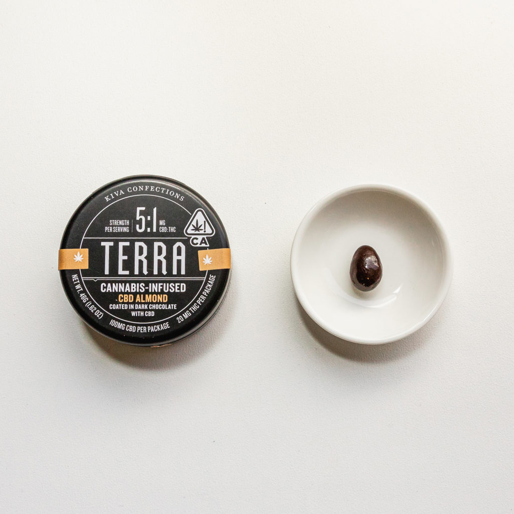 Kiva Terra CBD Almond Chocolate