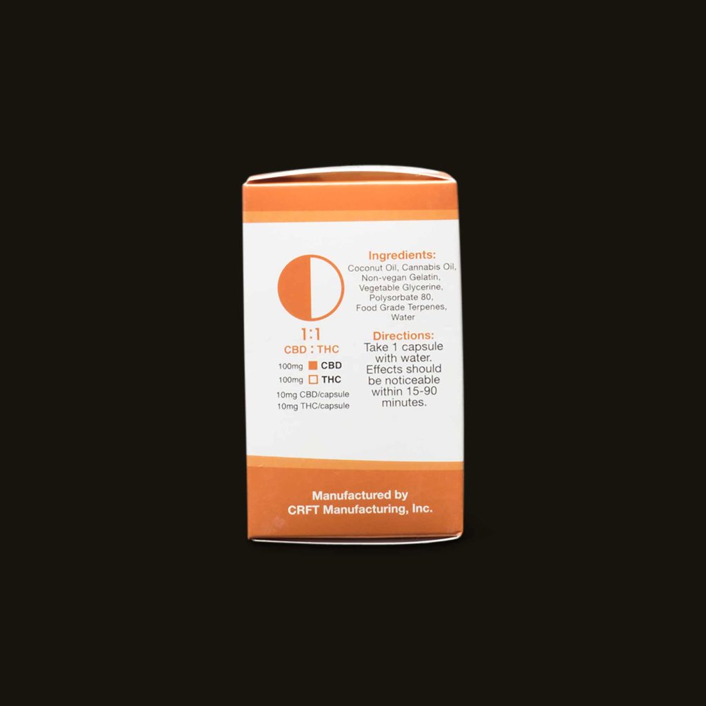 Care By Design 1-1 CBD-THC Softgels