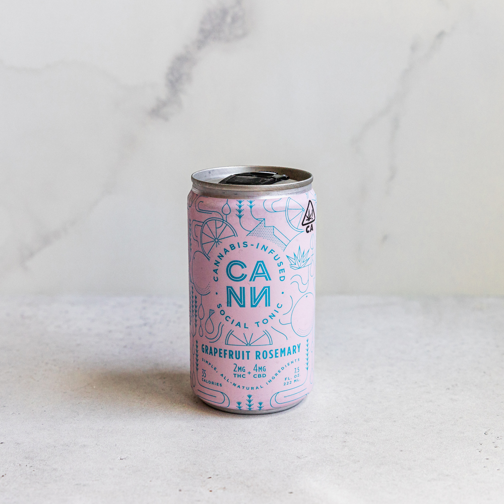 CANN grapefruit rosemary CBD drink
