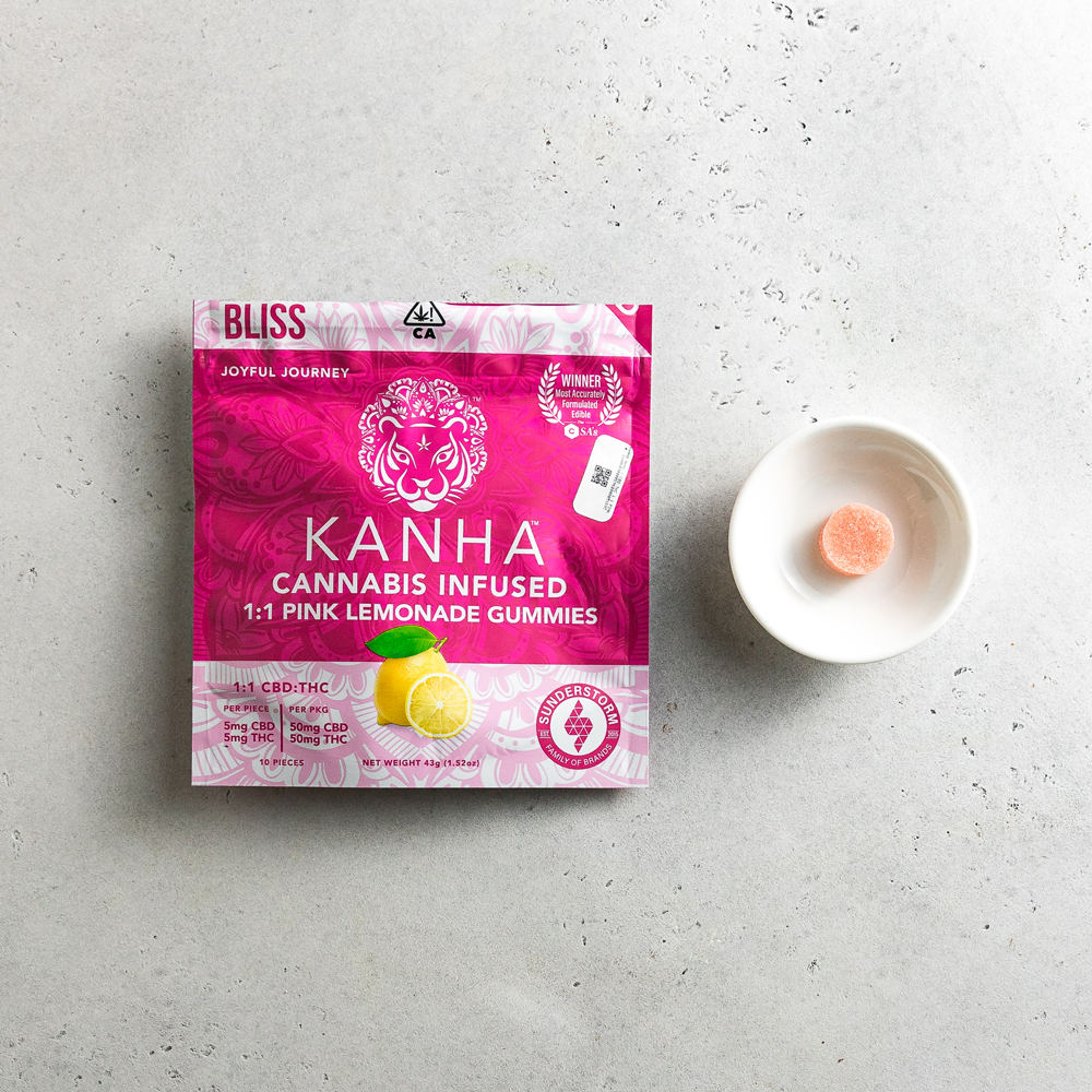 Kanha Pink Lemonade Indica Gummies
