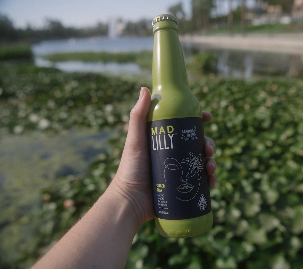 Mad Lilly cannabis infused spritzer with THC and CBD