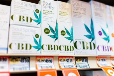 CBD products sold at grocery store