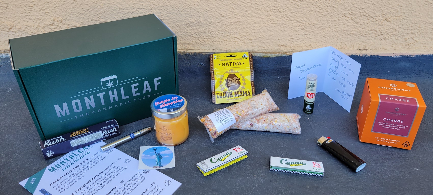 MonthLeaf weed subscription box