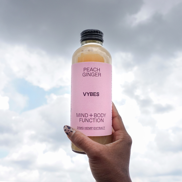 VYBES CBD Drink Peach Ginger
