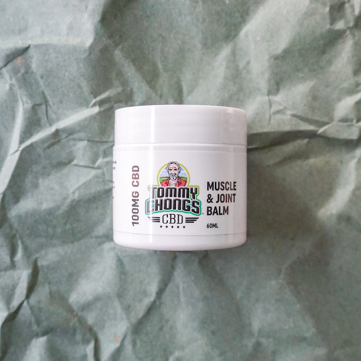 Tommy Chong's CBD muscle and joint balm