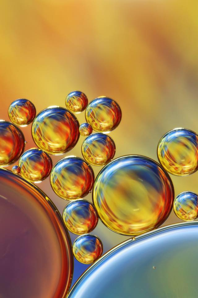 Water and oil droplets in emulsion technology