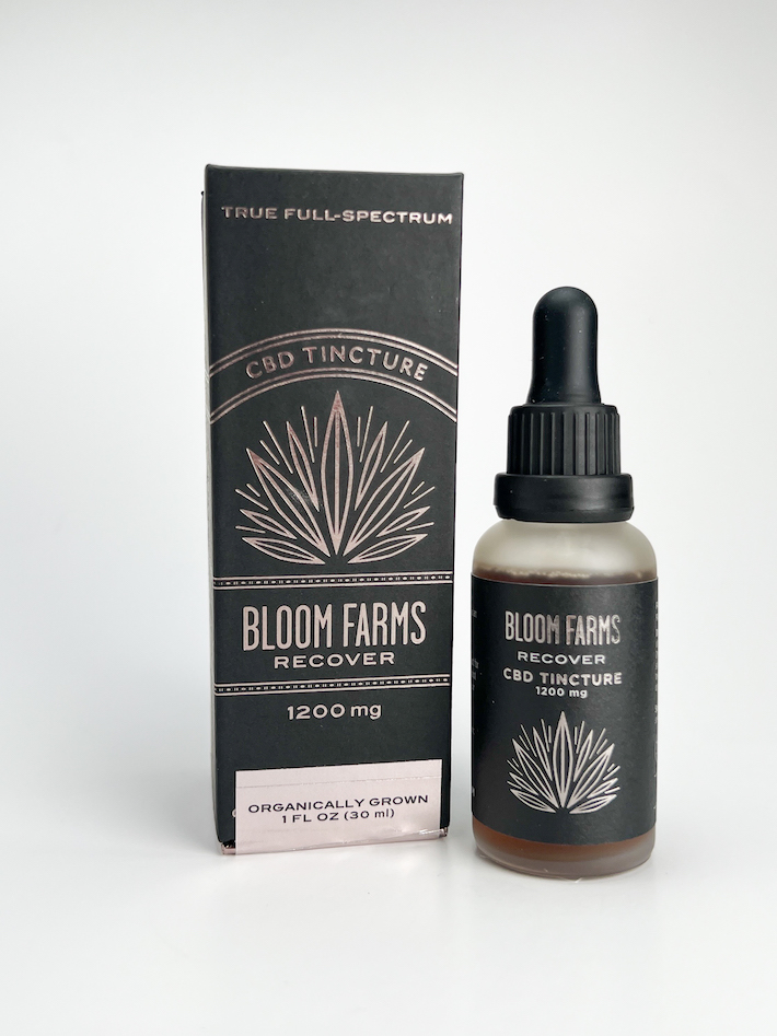 Bloom Farms CBD tincture for recovery