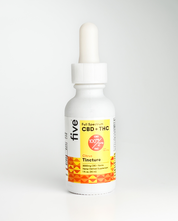CBD tincture with THC from Five 