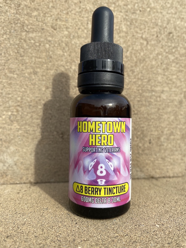 Hometown Hero delta-8 THC tincture berry flavor