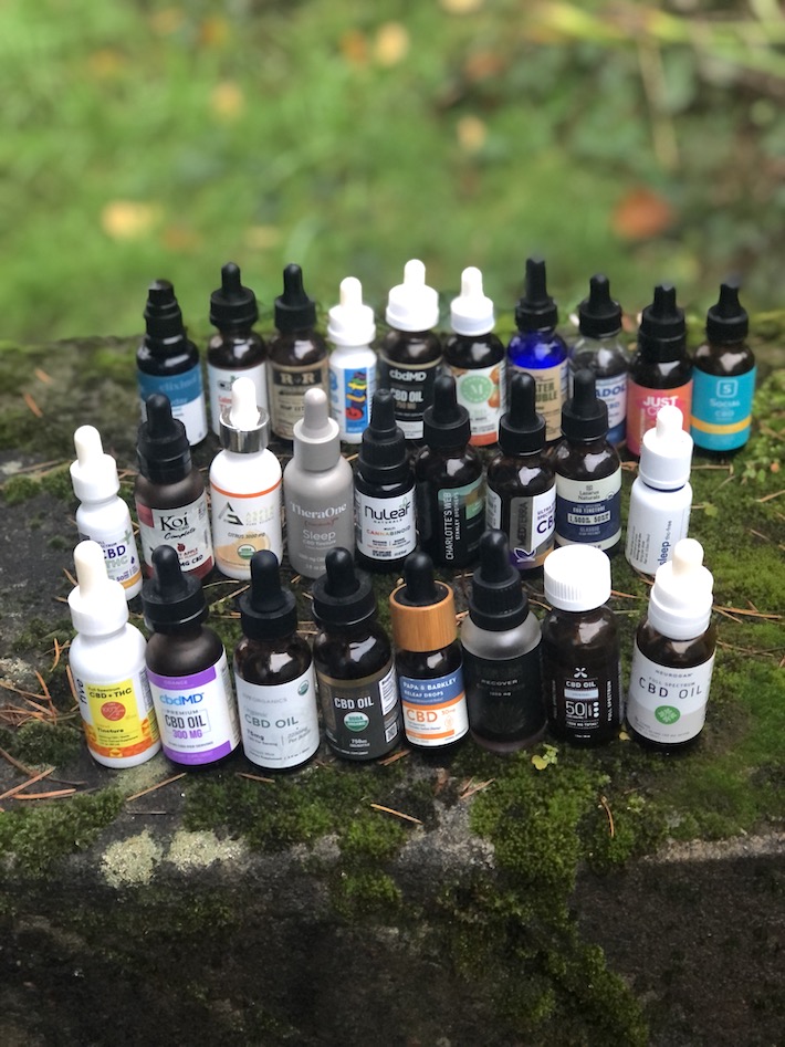 Different CBD oil brands compared side by side