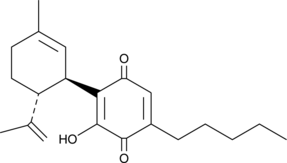 Cannabidiol Hydroxy-Quinone chemical formula