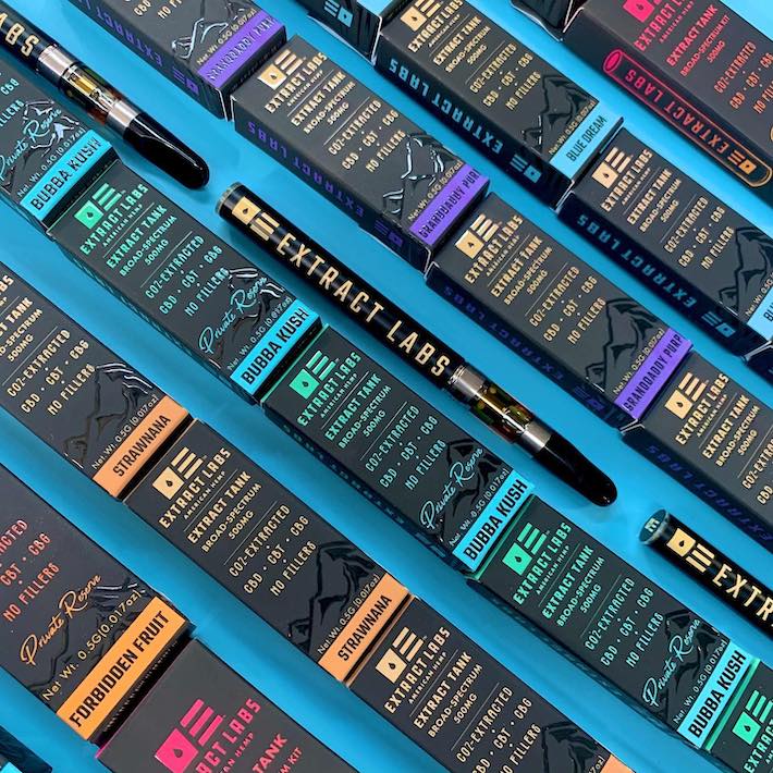 THC-free CBD cartridges by Extract Labs