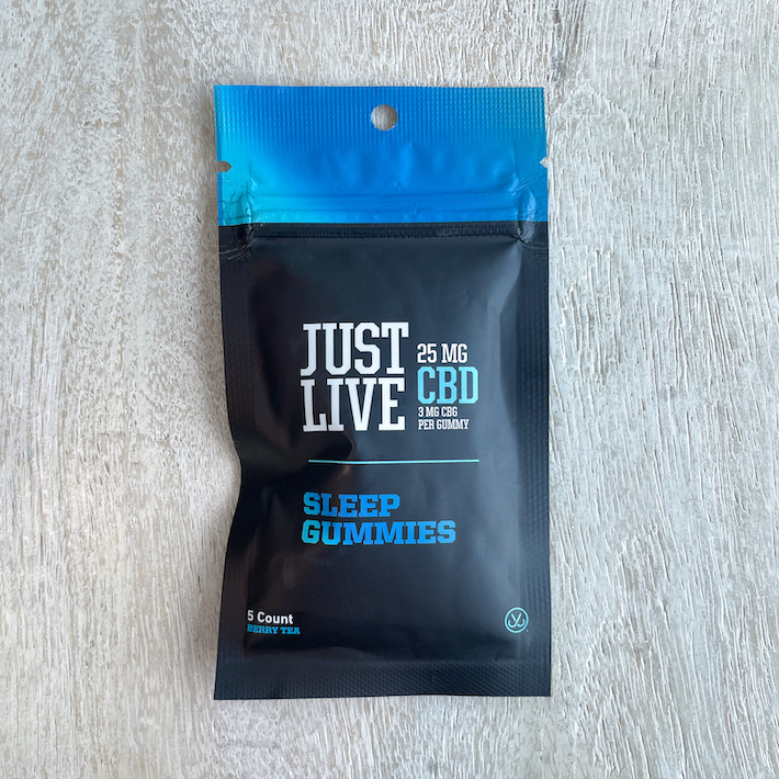 Just Live CBD Sleep gummies product