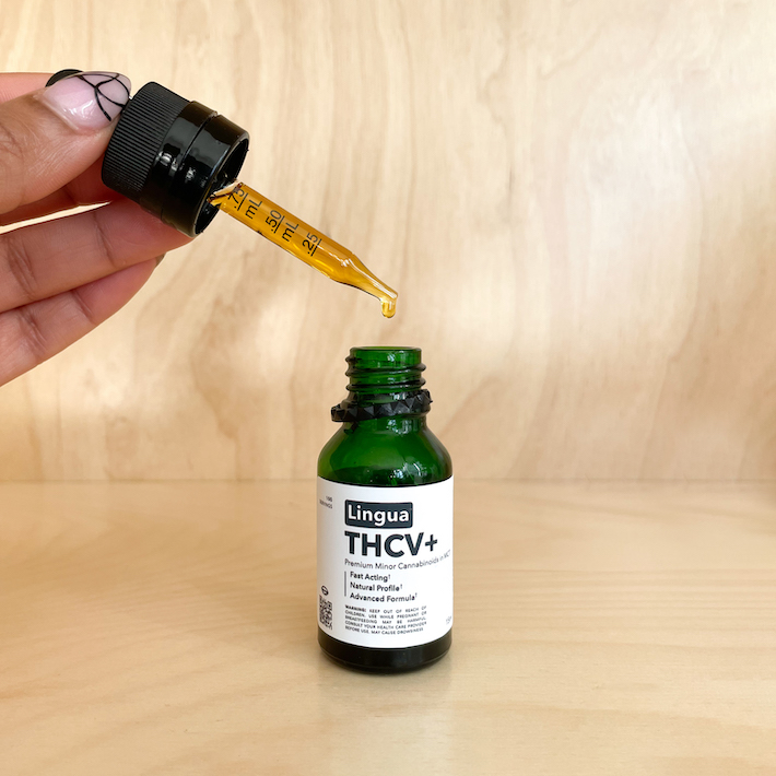 THCV cannabinoid oil bottle