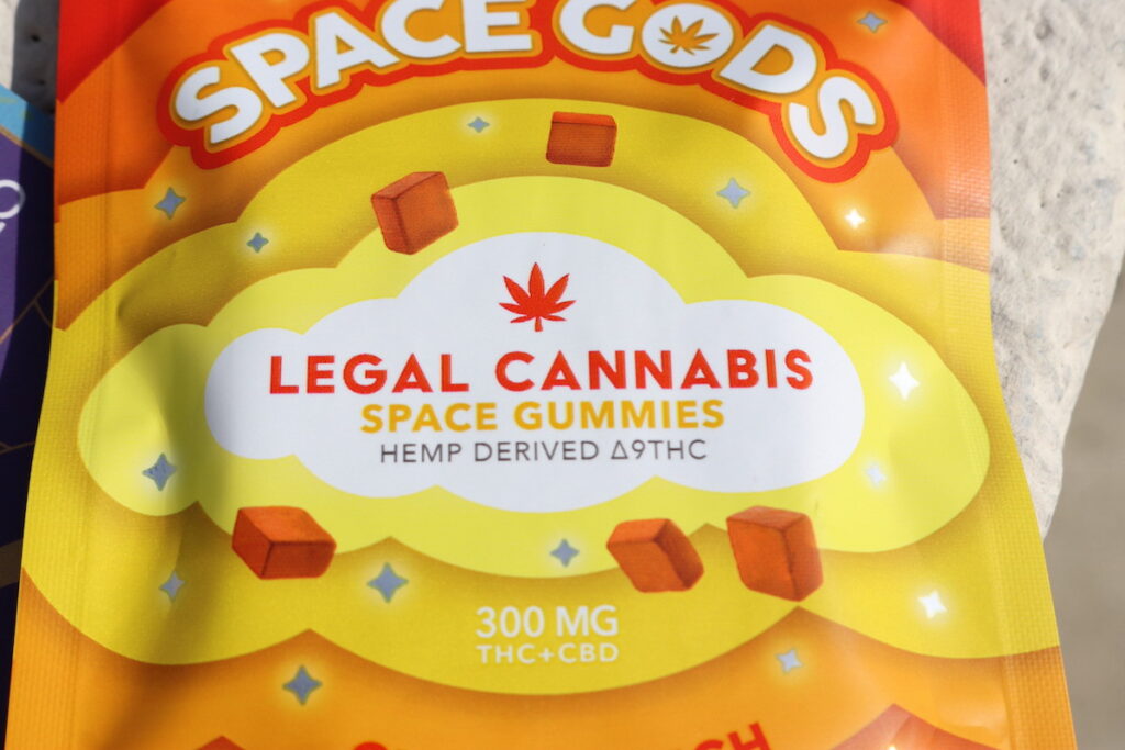 Legal cannabis gummies made from hemp