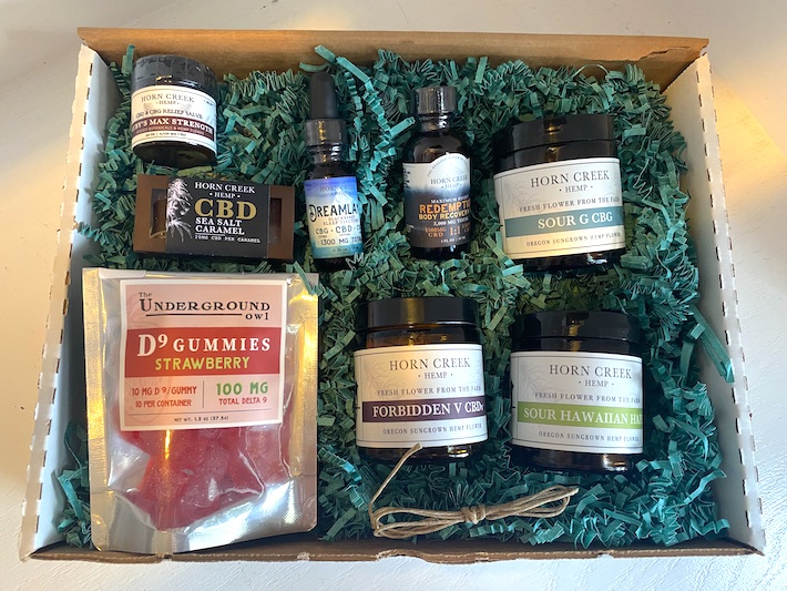 Unboxing CBD products from Horn Creek Hemp