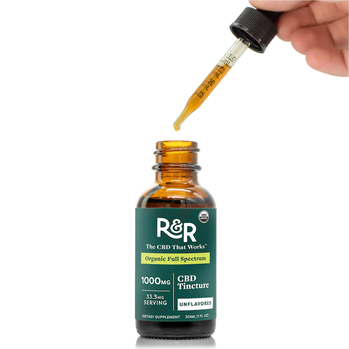 R+R Medicinals USDA organic hemp extract tincture