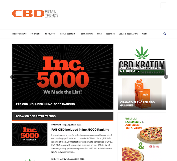 CBD Retail Trends website
