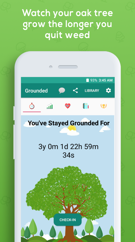 Mobile app for quitting weed
