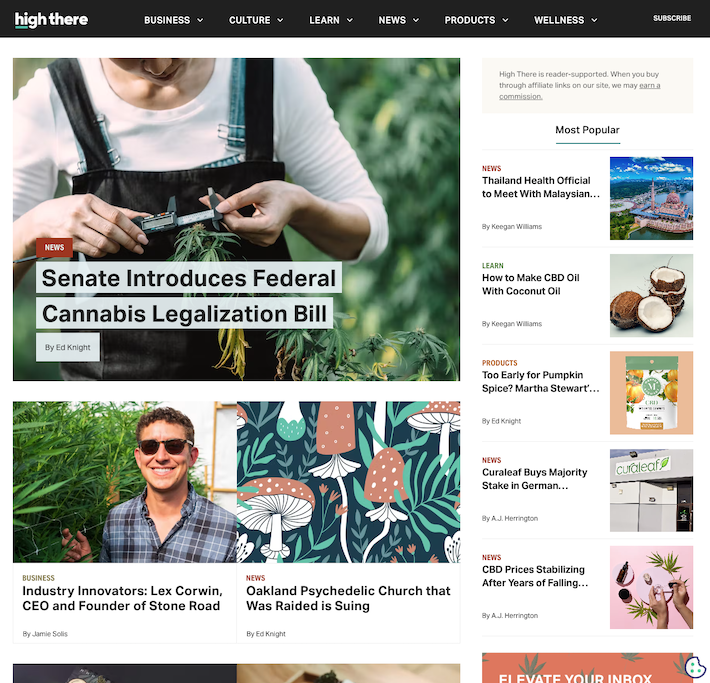 High There cannabis social networking website
