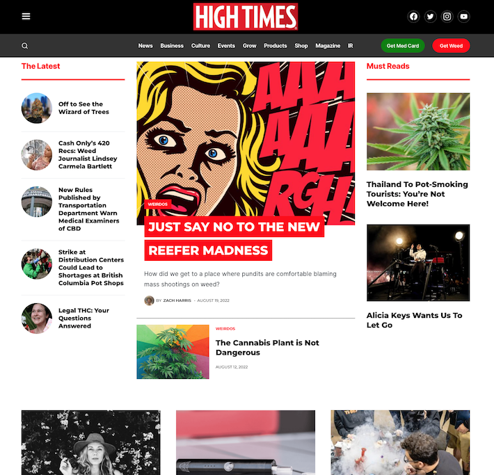 High Times website