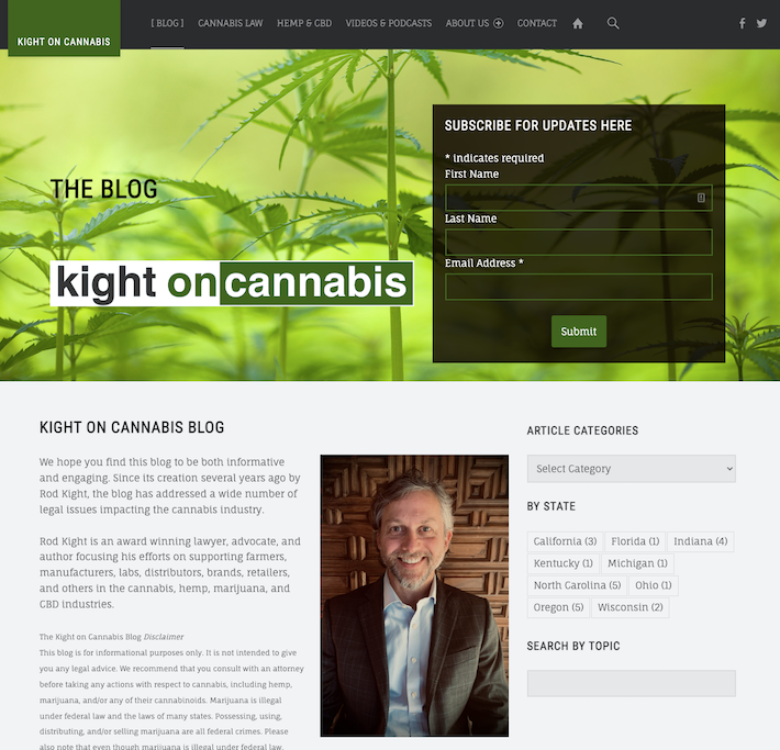 Rod Kight cannabis law blog
