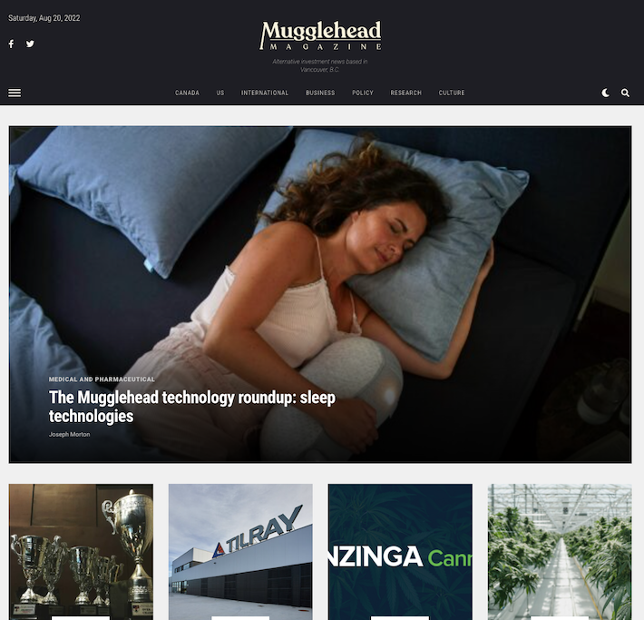 Mugglehead Magazine website screenshot