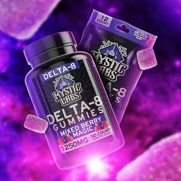 Potent delta-8 gummies by Mystic Labs brand