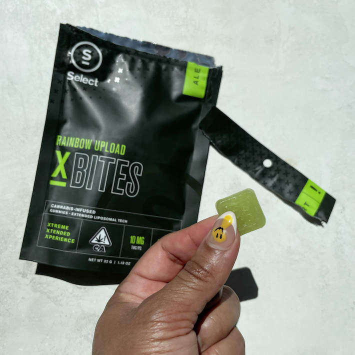Testing high strength cannabis gummies from Select