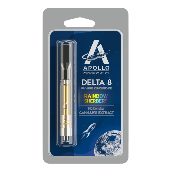 Delta-8 THC vape cartridge with premium cannabis extract