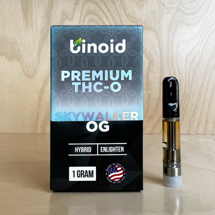 Premium THC-O cartridge from Binoid