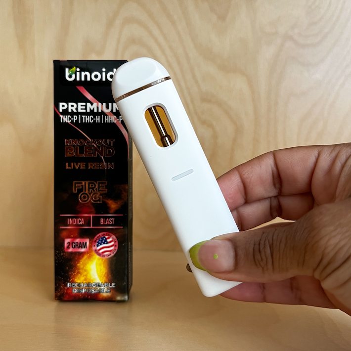 Binoid Knockout blend vape with THC-P and HHC-P