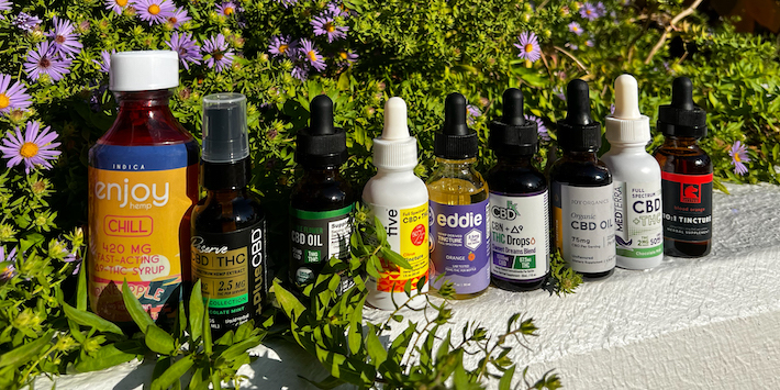 Comparison of popular delta-9 THC oil products with CBD