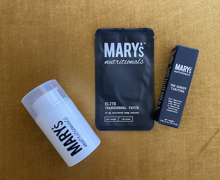 Testing topical CBD products from Mary's Nutritionals brand