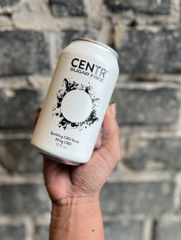 CBD sparkling drinks product by CENTR