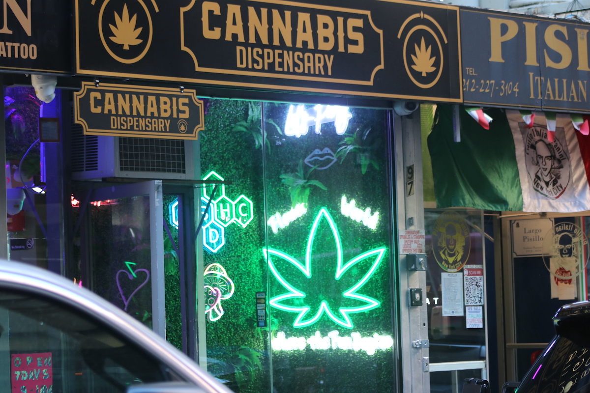 Unlicensed cannabis dispensary selling weed in New York City