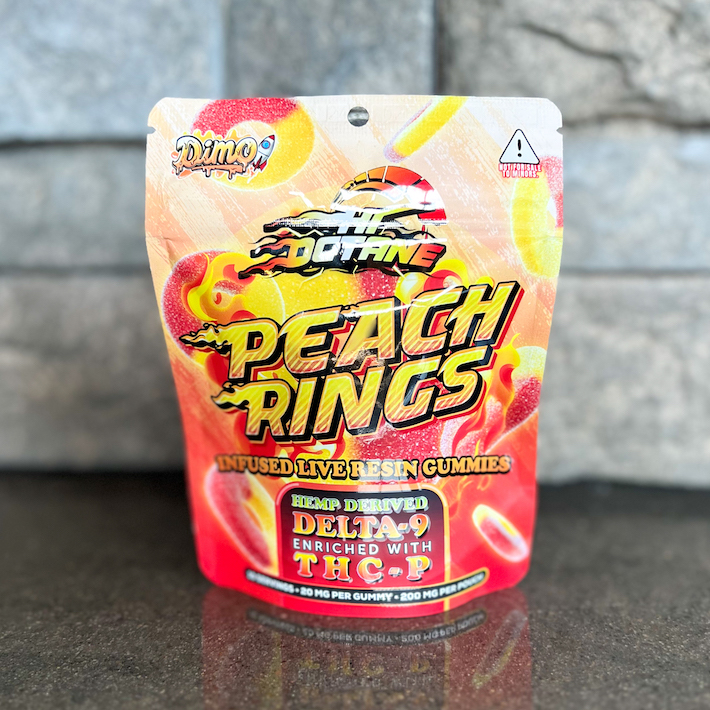 Peach gummies with delta-9 and THCP