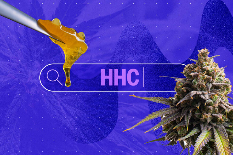 Illustration of HHC cannabis flower