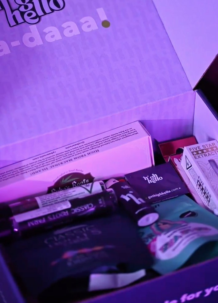Unboxing HighHello weed subscription box