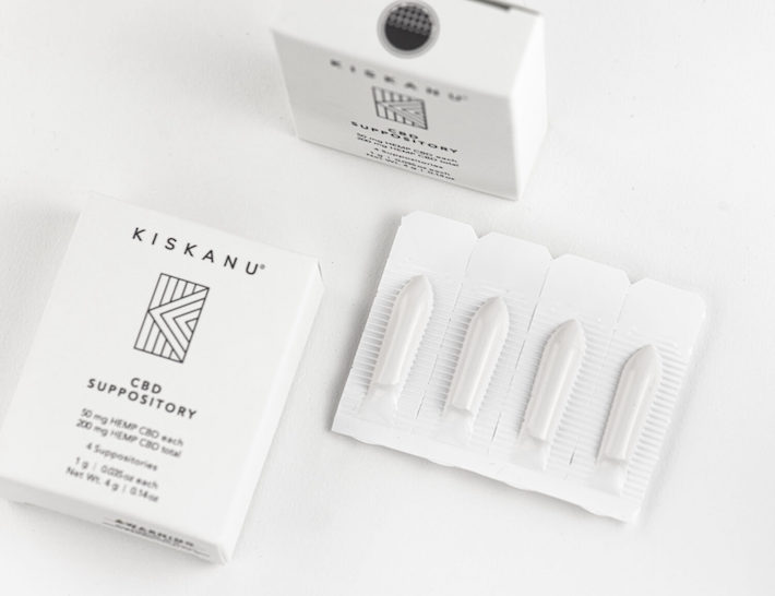 Suppositories infused with CBD for pain relief