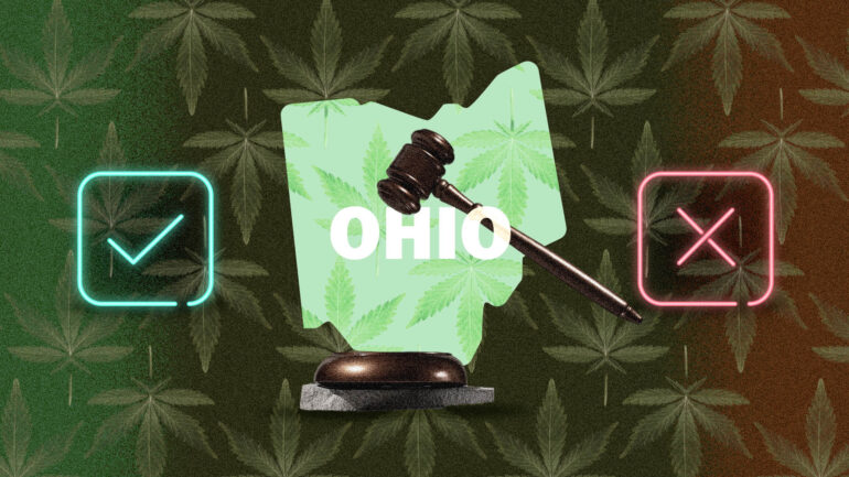 Legal map of cannabis in Ohio