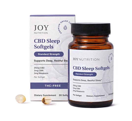 Joy Organics THC-Free CBD Softgels with CBN