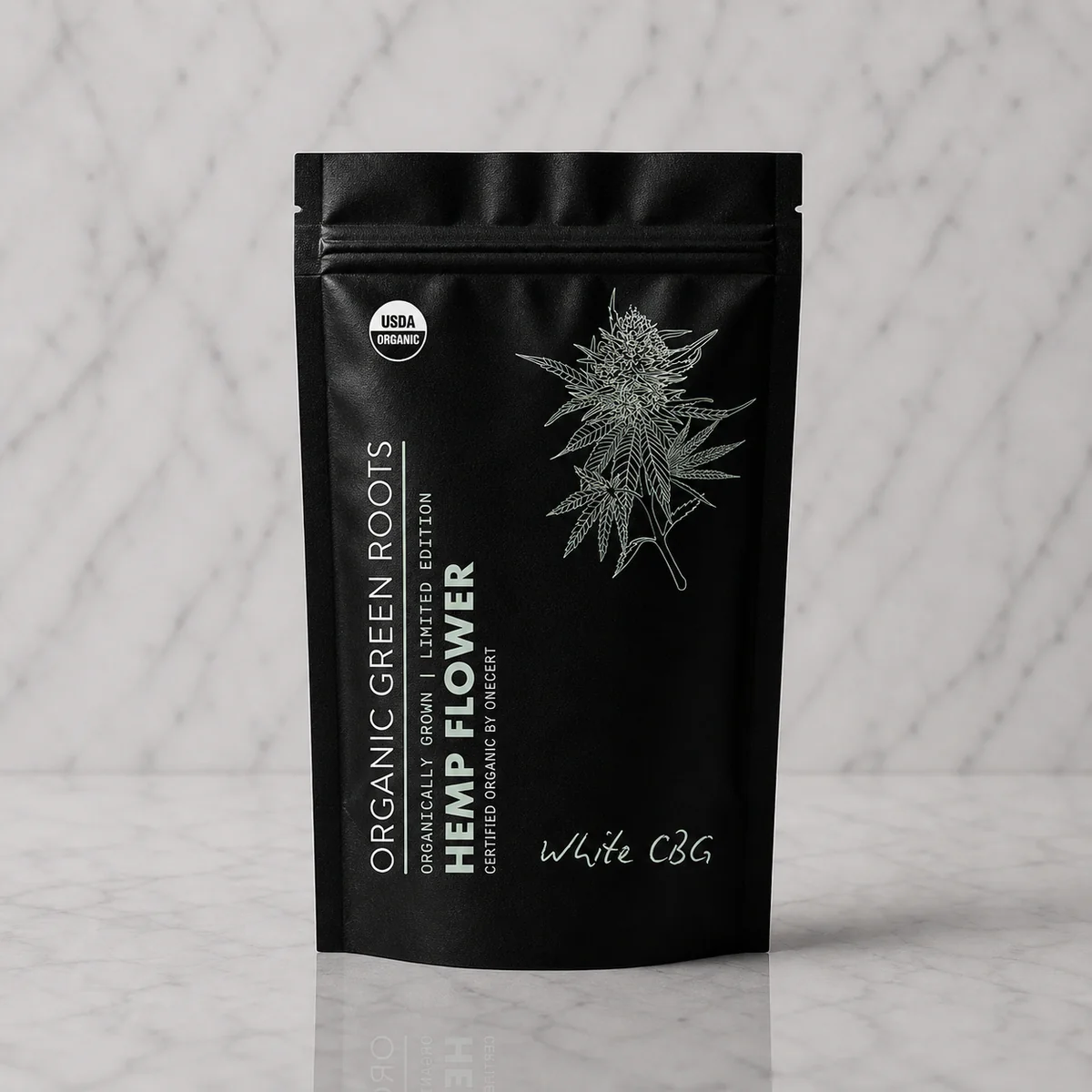 Organic Green Roots White CBG