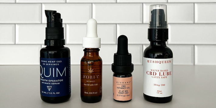 Comparison of popular CBD lube products for intimacy