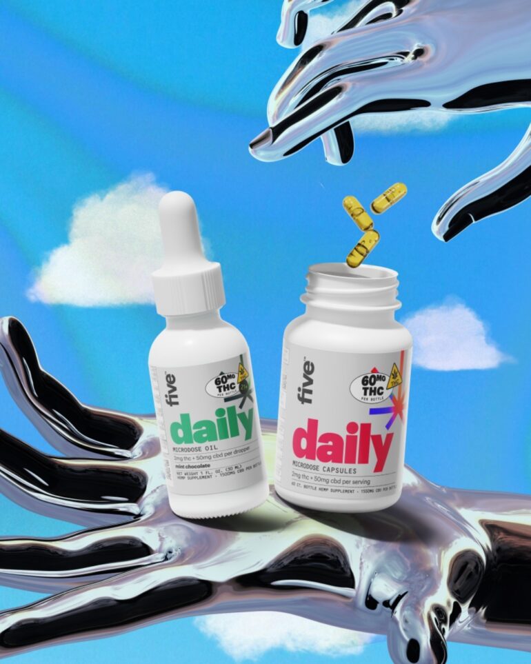 Full spectrum CBD and THC capsules for pain relief