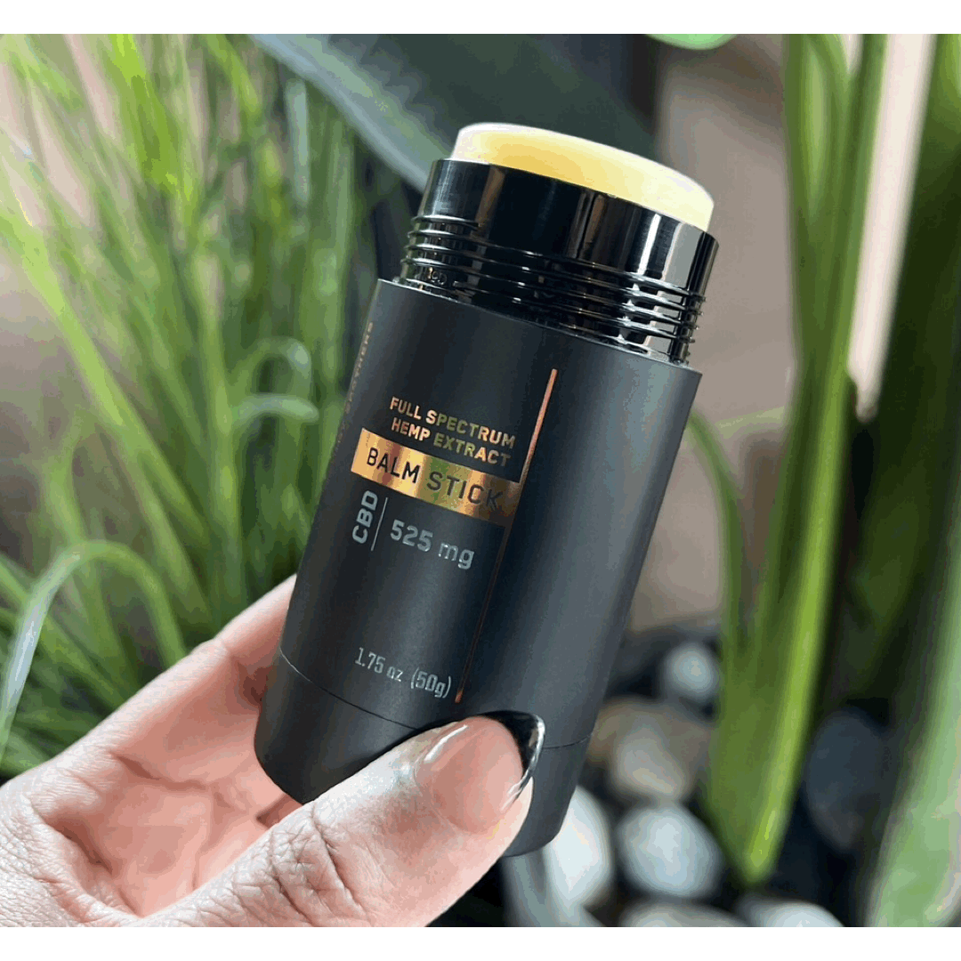 Quality testing a CBD balm stick product for pain relief