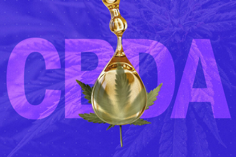 Illustration of the CBDA cannabinoid