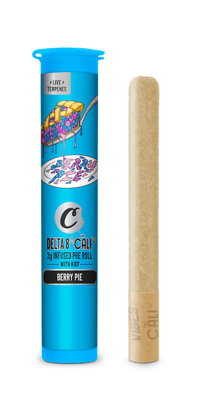 Hemp delta-8 THC pre rolls with live resin extract
