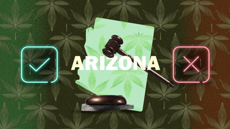 Map of marijuana legality in Arizona