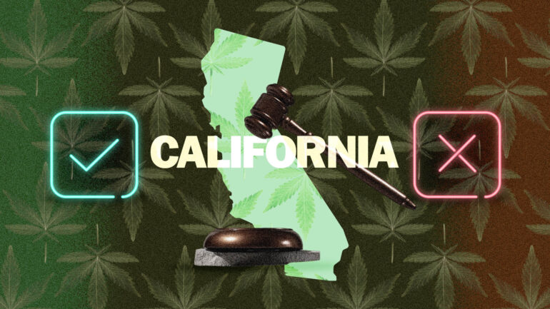 Map of marijuana laws in California